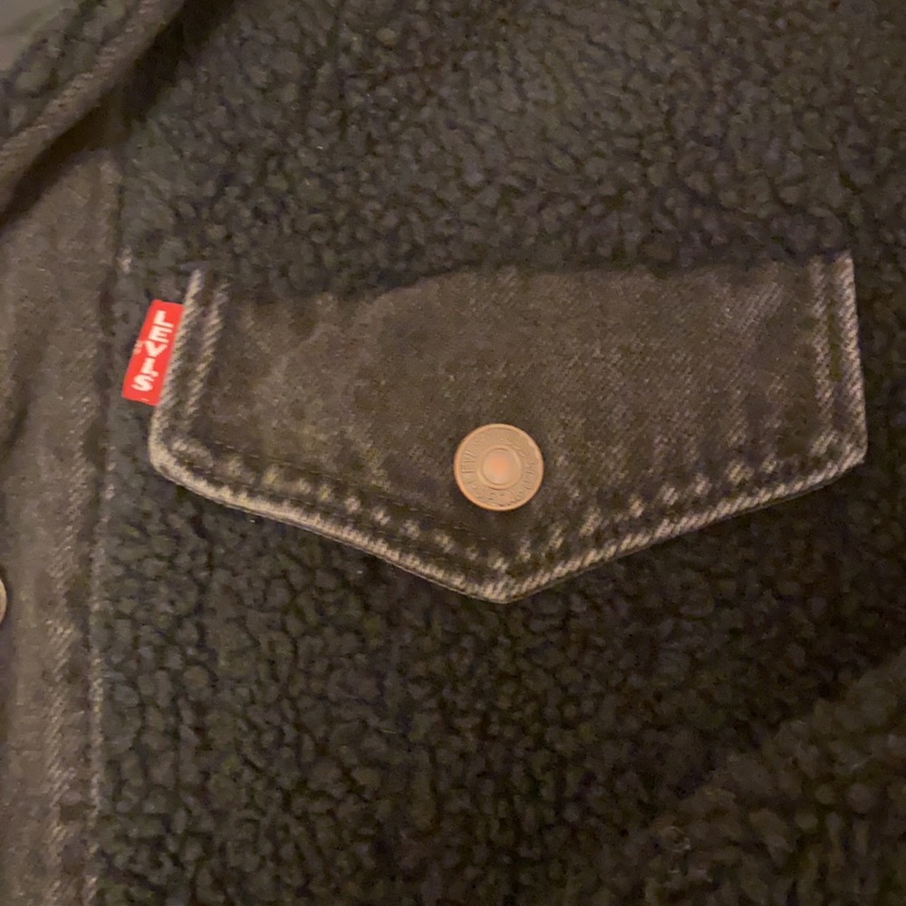 Levi’s Ex-Boyfriend Pieced Trucker Jacket Size Small - Picture 4 of 6